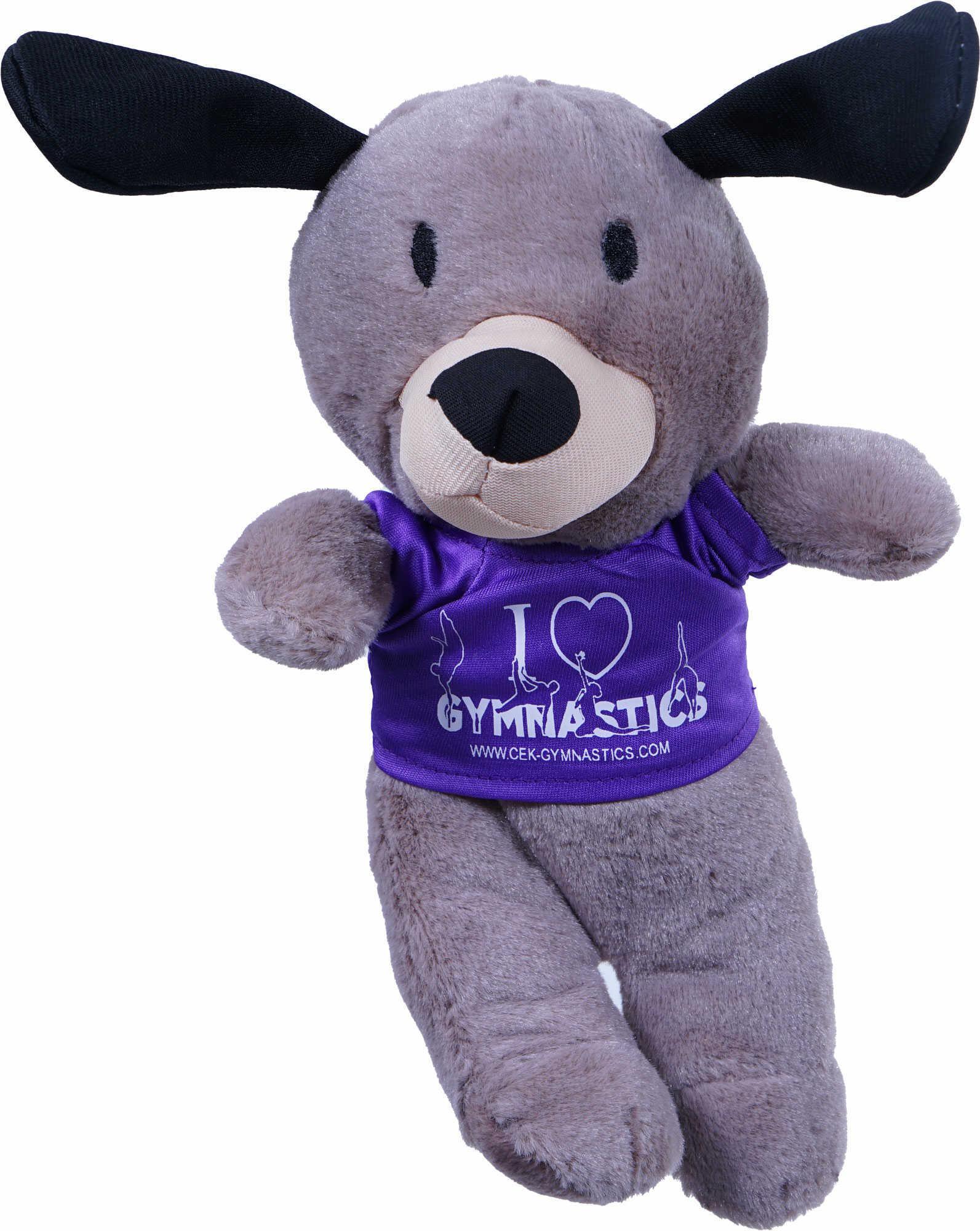 Knuffel hond grijs met promo t-shirt - Image 4