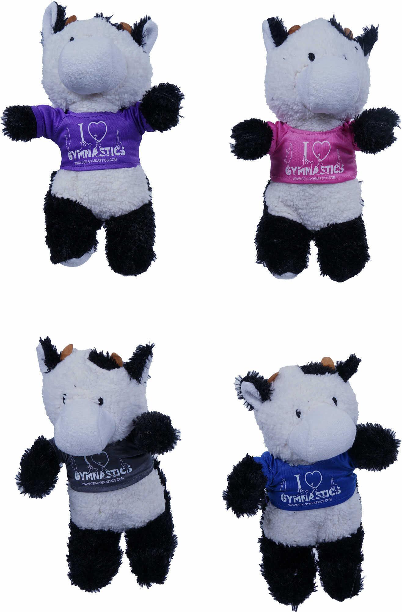 Knuffel koe met promo t-shirt