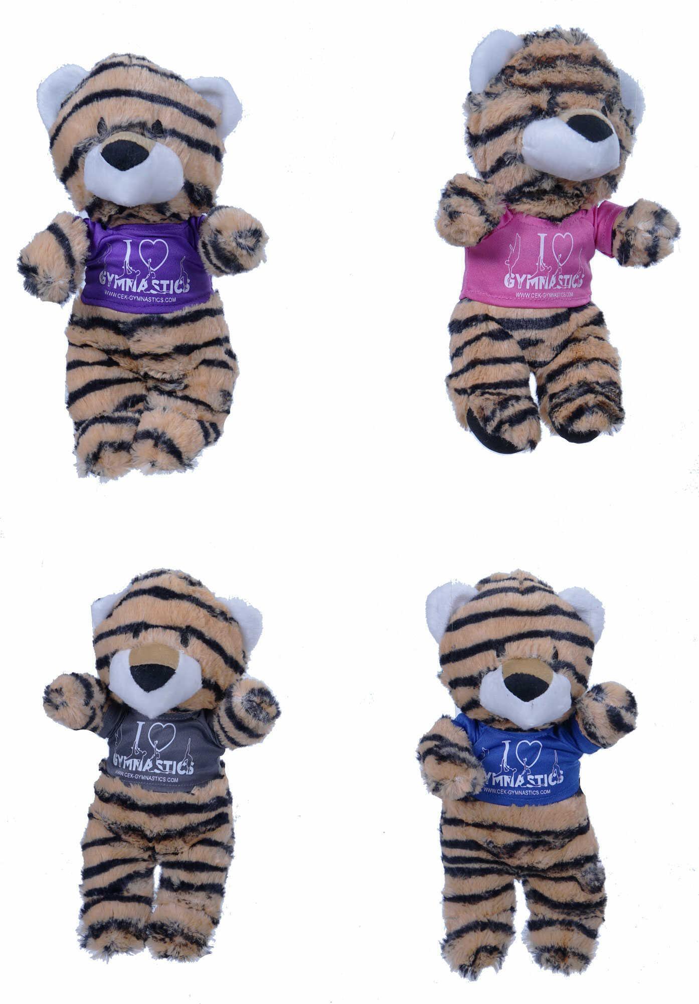 Knuffel tijger met promo t-shirt