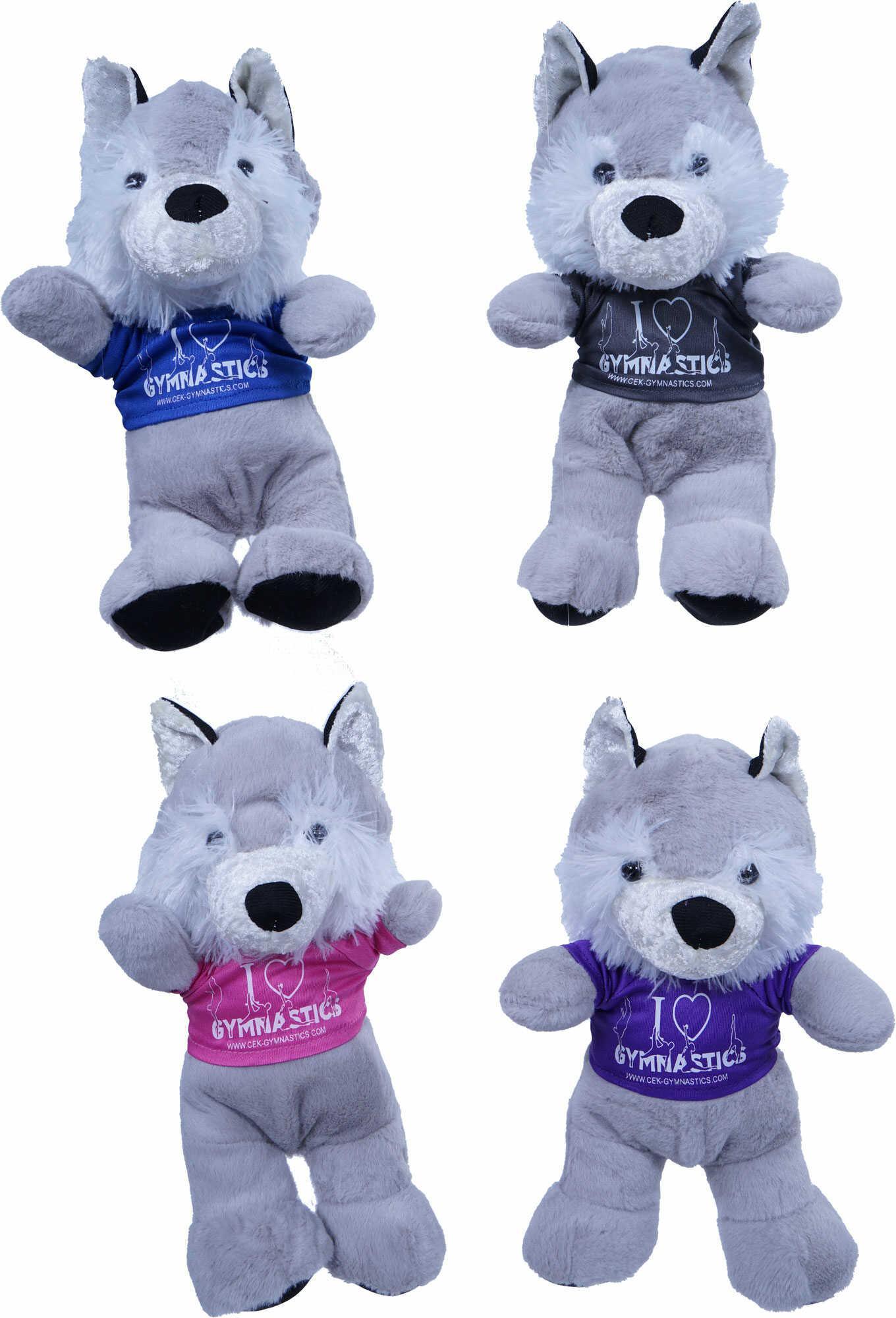 Knuffel wolf met promo t-shirt
