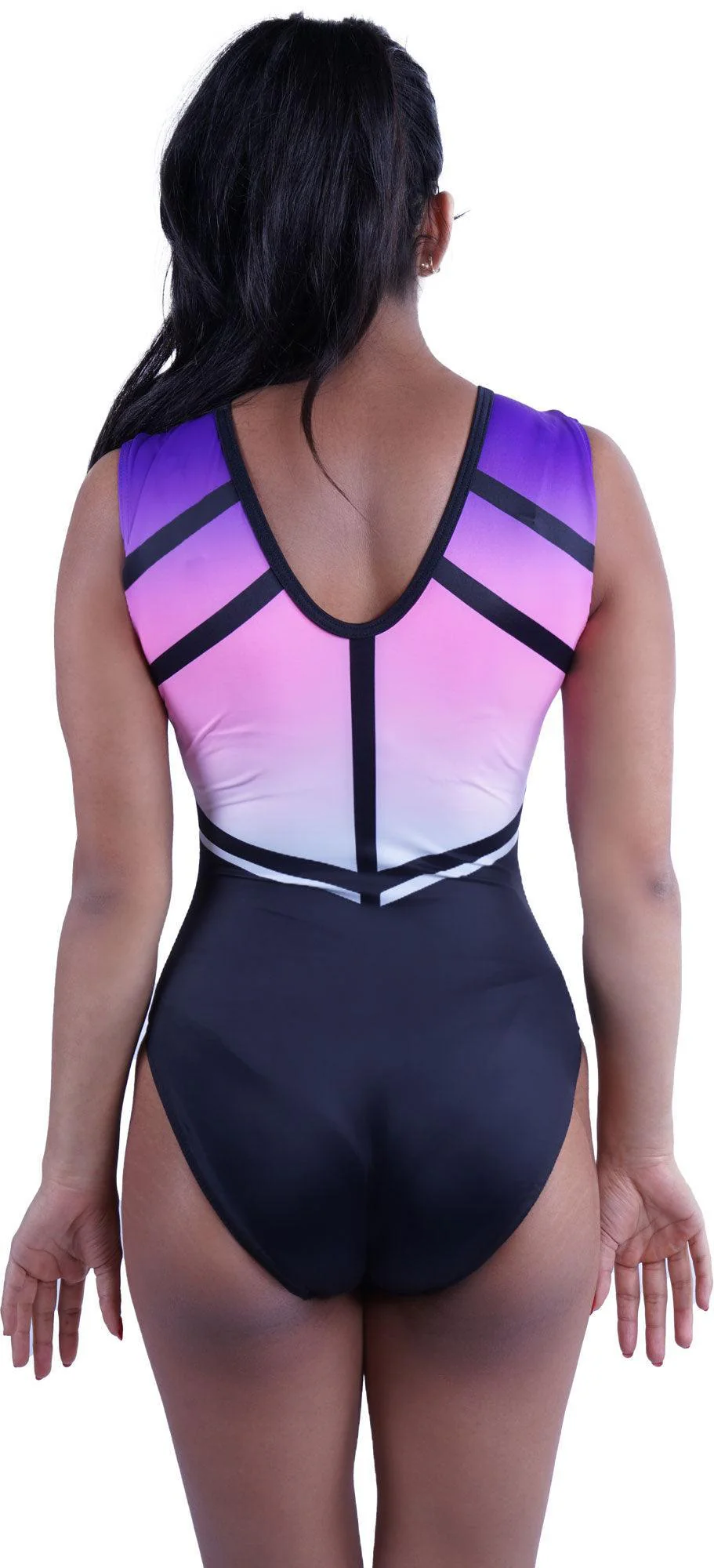 Milano mouwloos turnpakje Antheia Pink/Purple - Image 4