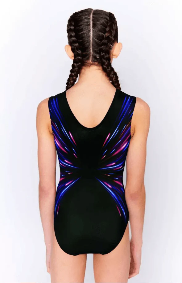 Milano mouwloos turnpakje Stellar Fusion blauw/roze - Image 3
