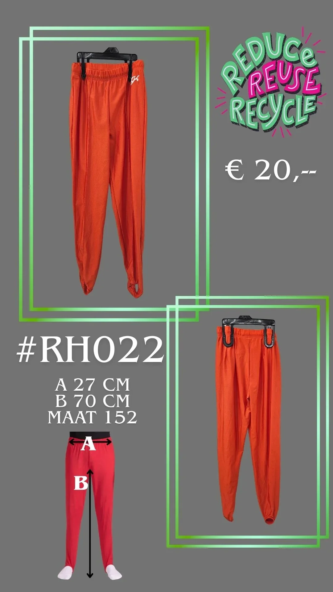 Tweede kans Turnbroek RH022 maat 152