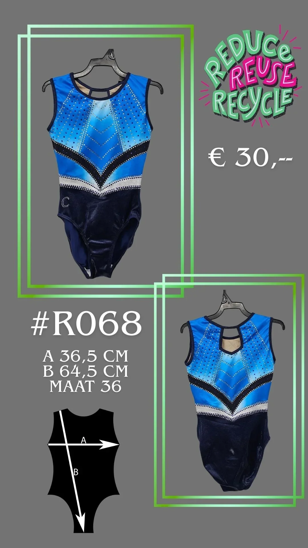 Tweede kans Turnpakje R068 maat 36