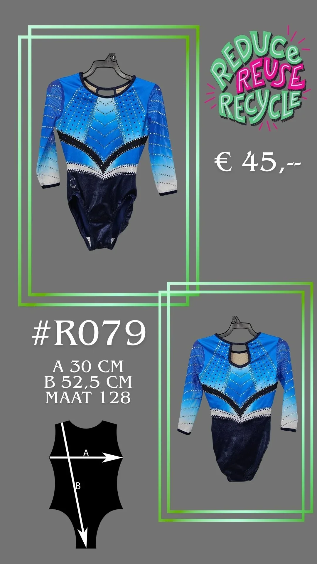 Tweede kans Turnpakje R079 maat 128